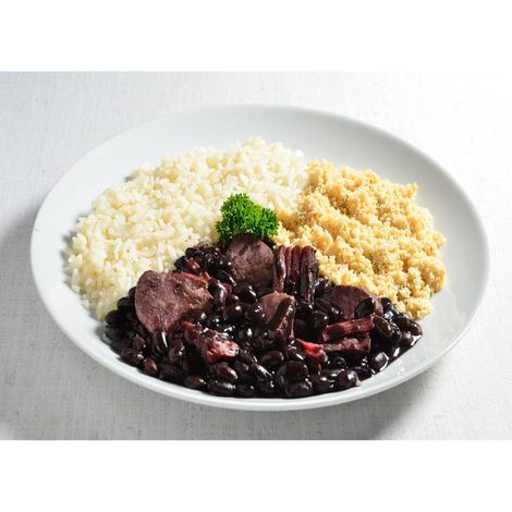 Feijoada Light com Arroz e Farofa de Bacon - 300g