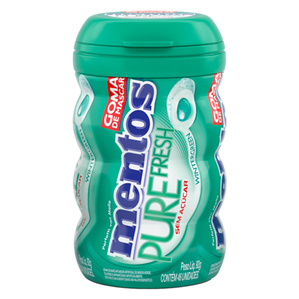 MENTOS PURE FRESH WINTERGREEN SEM AÇUCAR 92g