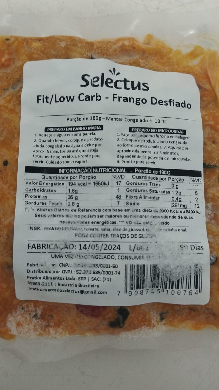 BAG Frango Desfiado - 180g