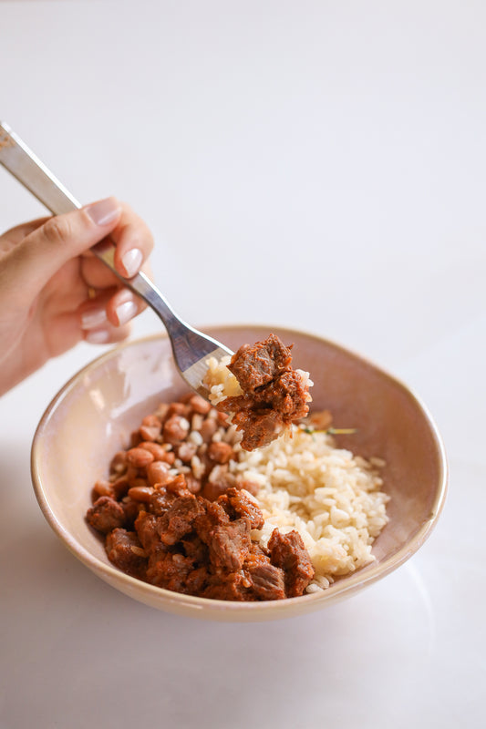 Picadinho de Carne, Arroz e Feijão - 300g